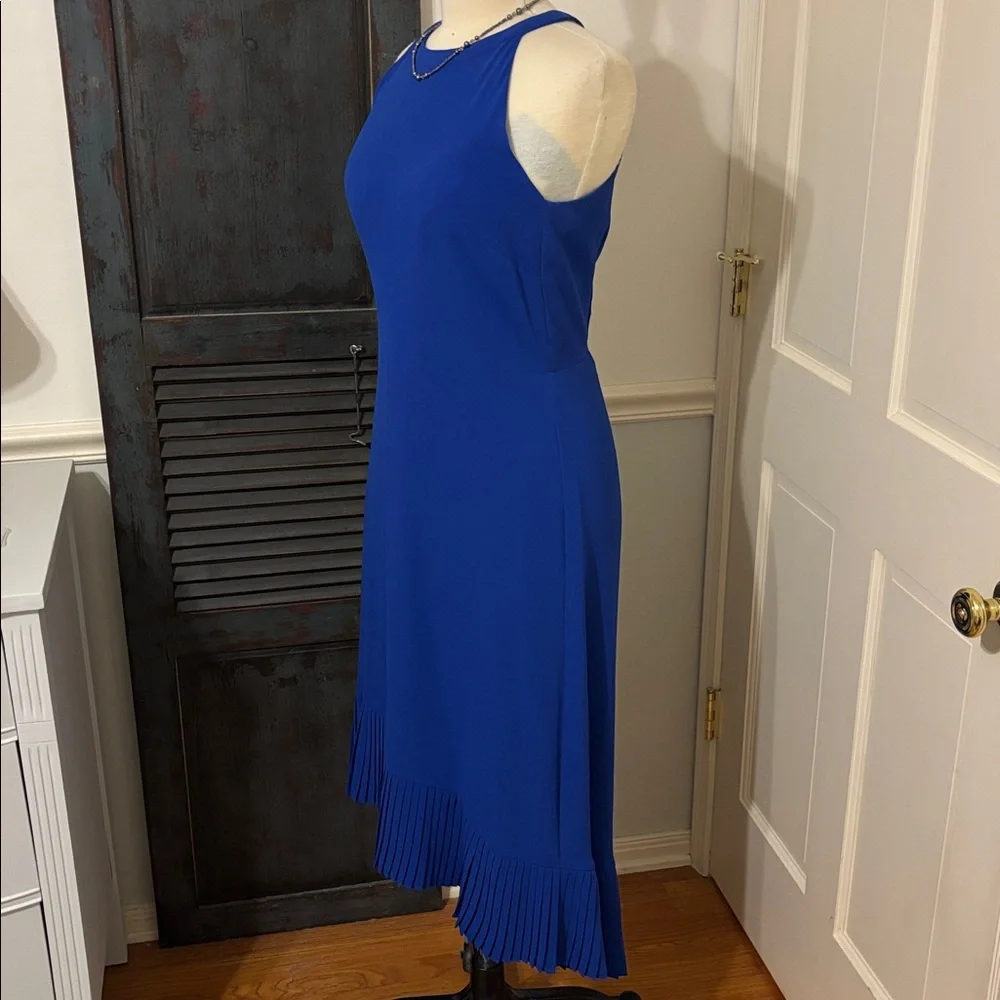 KENSIE💙EUC PLEATED FAUX HALTER COCKTAIL DRESS - Picture 6 of 15